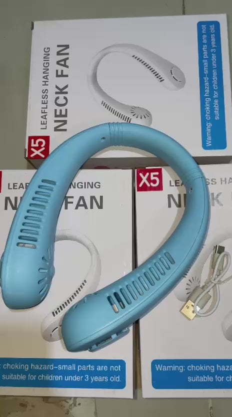 Rechargeable Neck Fan Portable Cooling Fan Pakistan